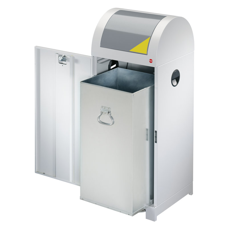 Aluminum Step On Recycling Bin - 70L