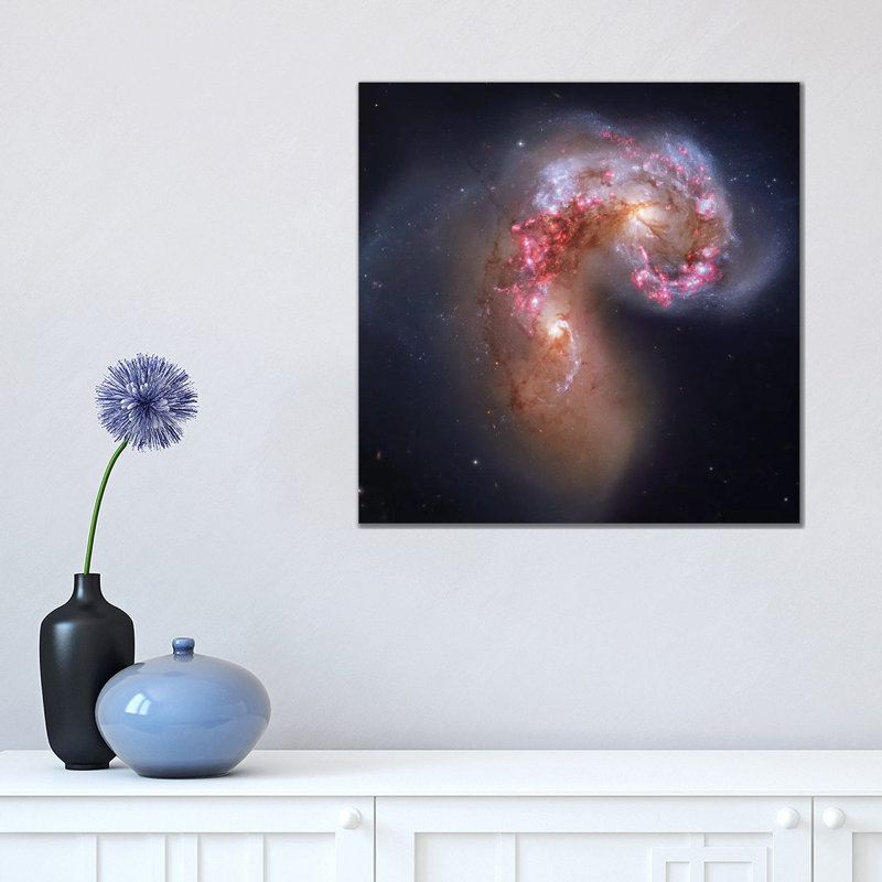 Interacting Galaxies In Corvus (NGC 4038) I by Robert Gendler - Wrapped Canvas Print, 45.72 cm H x 45.72 cm W x 3.175 cm D