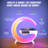 LED Table Lamp with Wireless Charger, Mini G Atmosphere Lamp with Bluetooth Speaker, Night Light Lamp Sunrise Alarm Clock, Smart Light Sound Machine for Bedroom