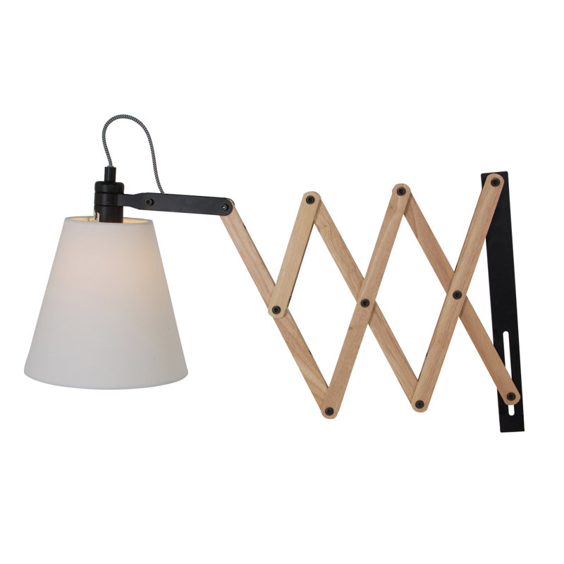 Aoki Wood Plug-in Swing Arm Sconce