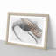 Strings of a White Bass Guitar in Abstract - Framed Print-55730755-55730754