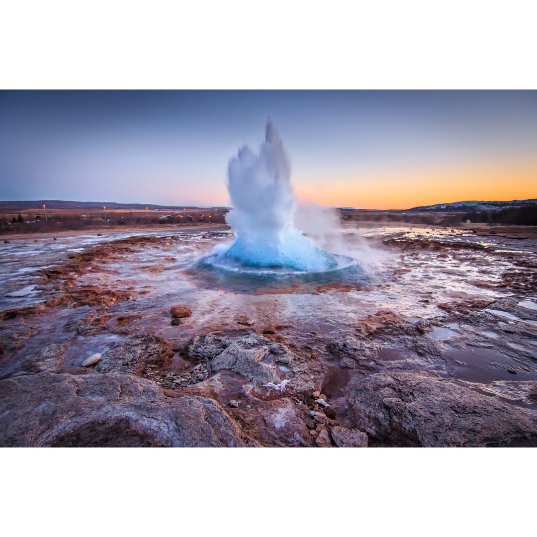 Gullfoss Geysir - Leinwandbild