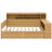 Wooden Daybed With Storage Shelves, Multi-Functional Bed With Two Storage Drawers And Study Desk-104039061