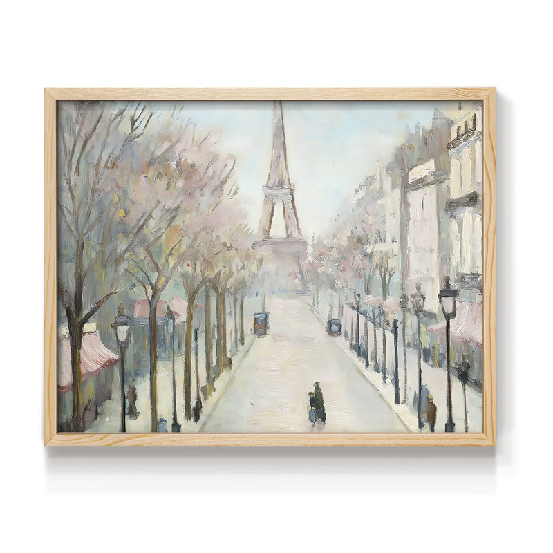 Landscape Series-XLV -Framed Print - Restickable, 16" H x 20" W, Natural