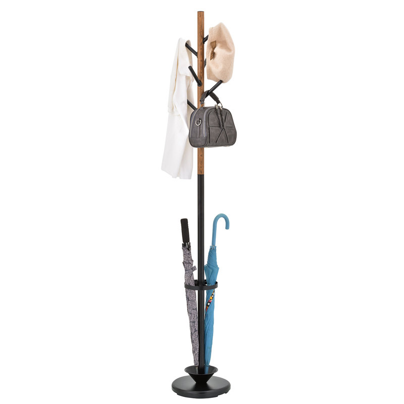 Freestanding Branch Coat Rack with Umbrella Storage