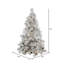 Flocked Alberta Artificial Christmas Tree-1976330256-1976330259