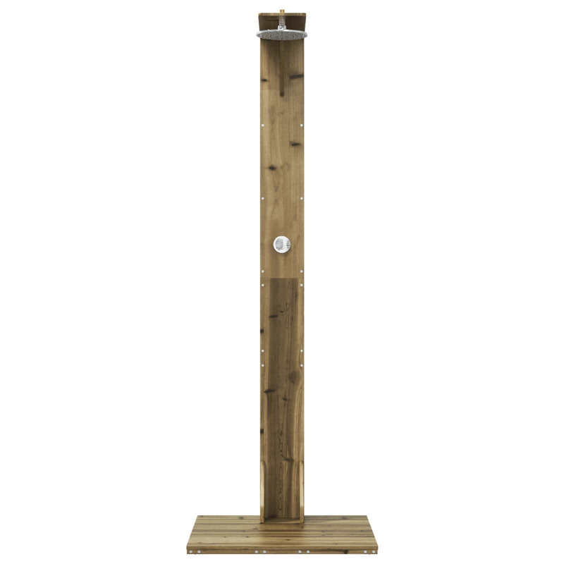 Outdoor Shower and Footwash Spout, Green Oak