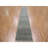 2'5"x15'10" Grey Grass Design Hand Knotted Undyed Wool XL Runner Rug B6C51DBCDCA34238B555E85E76D6F029
