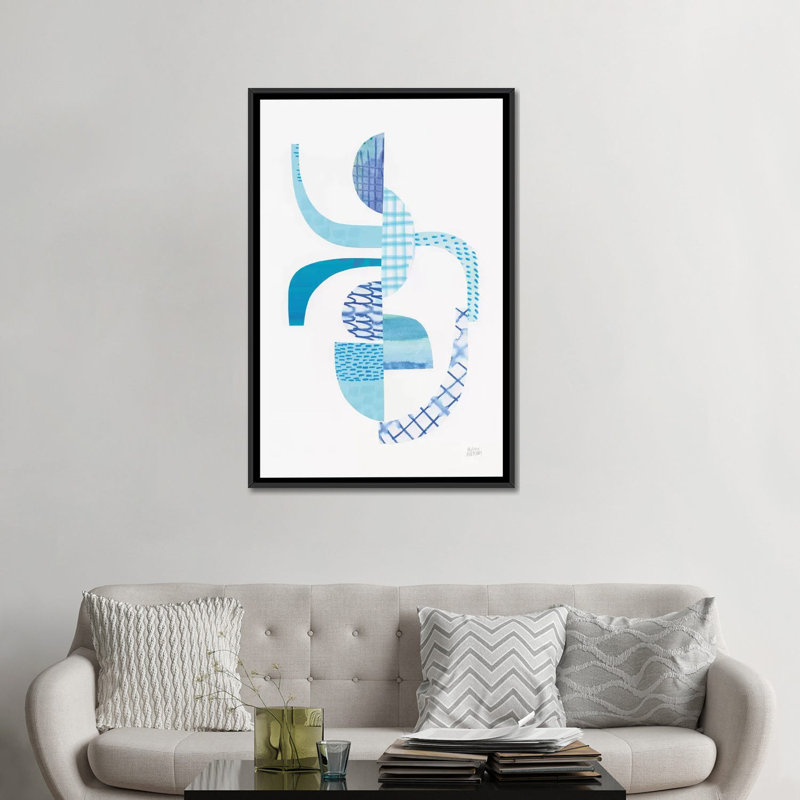 «Fragments II», impression sur toile, H 26 po x l 18 po x P 1,5 po, Toile avec cadre noir, Pas de tapis
