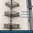 Corner Shower Caddy - Rustproof Shower Organizer Tension Pole-112864824