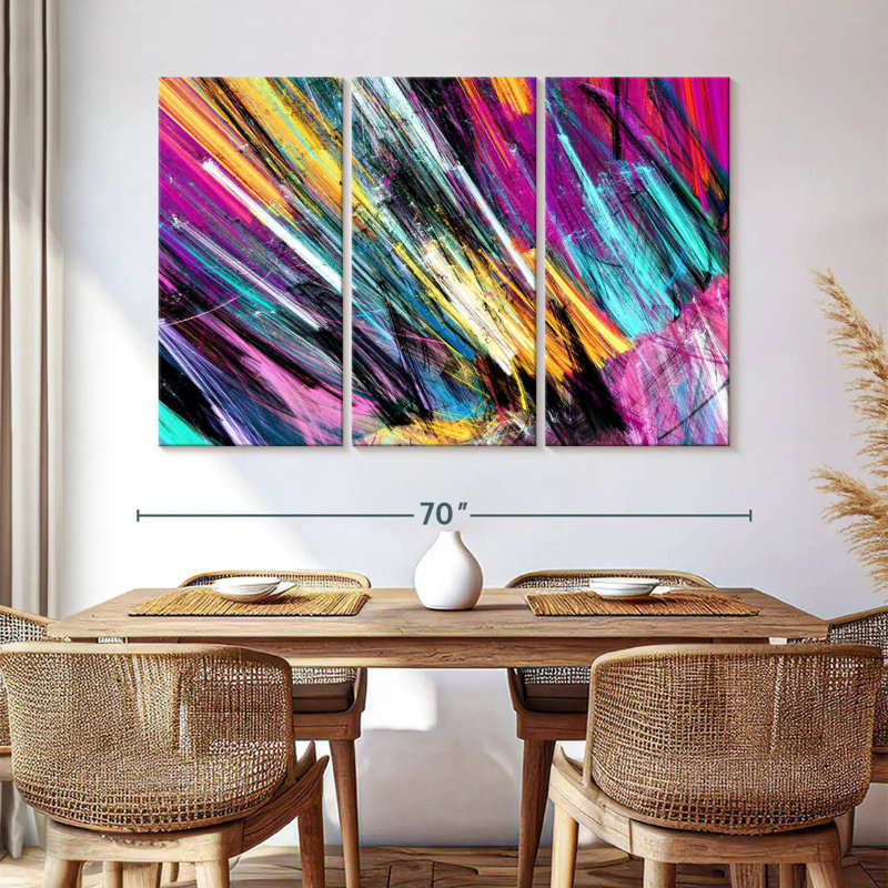 Avery Rainbow Abstract, 42" H x 65" W
