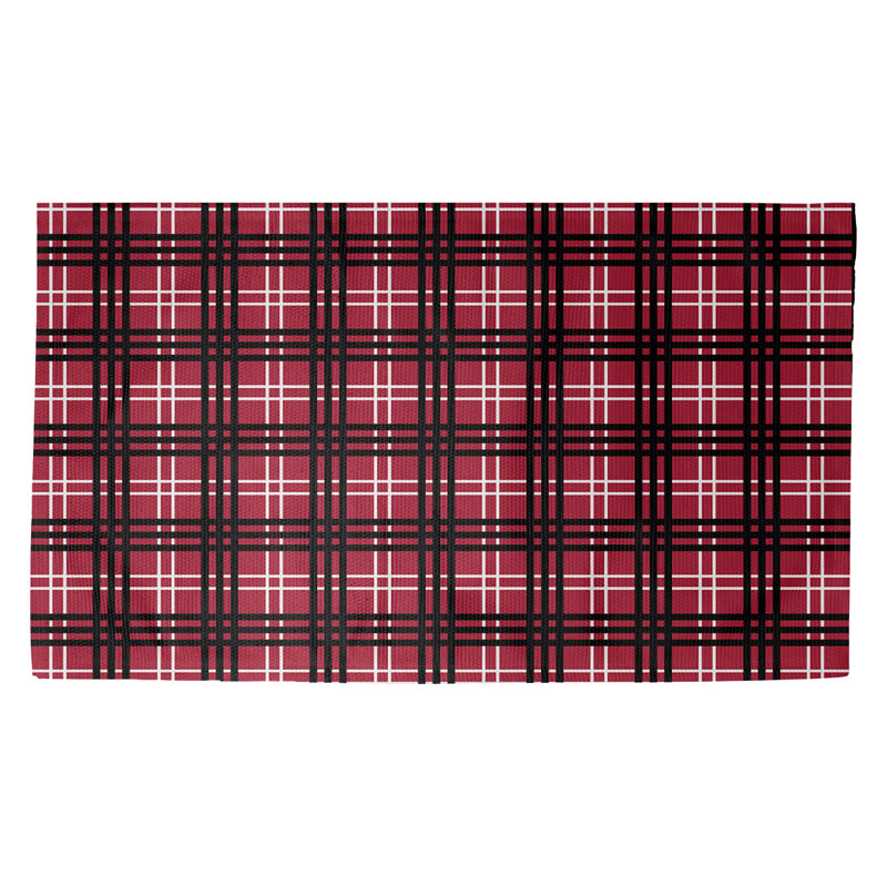 Plaid Indoor Rug, Rectangle 5' x 7'