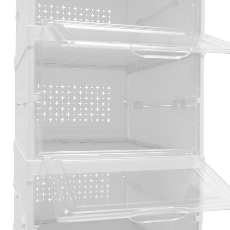 Dudi 6 Pair Stackable Shoe Storage Box