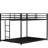 Metal Full Over Bunk Bed For Bedroom, High Weight Capacity, Design, Exchangeable , No Box Spring, Simple Installation Classic Square In Metal, , Spring