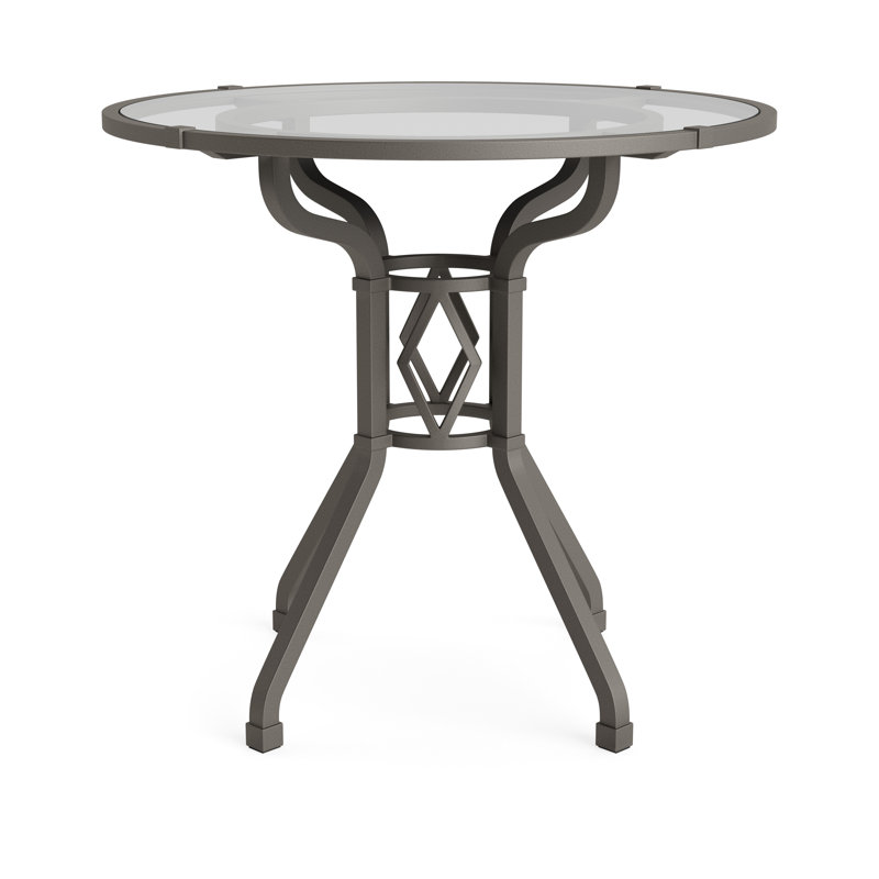 Venetian Outdoor Round Dining Table, Mica, 30" D