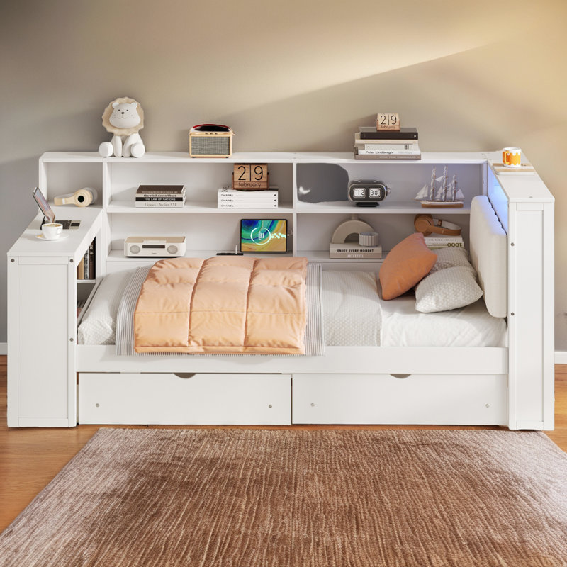 Lit plateforme Smart Smart, Blanc