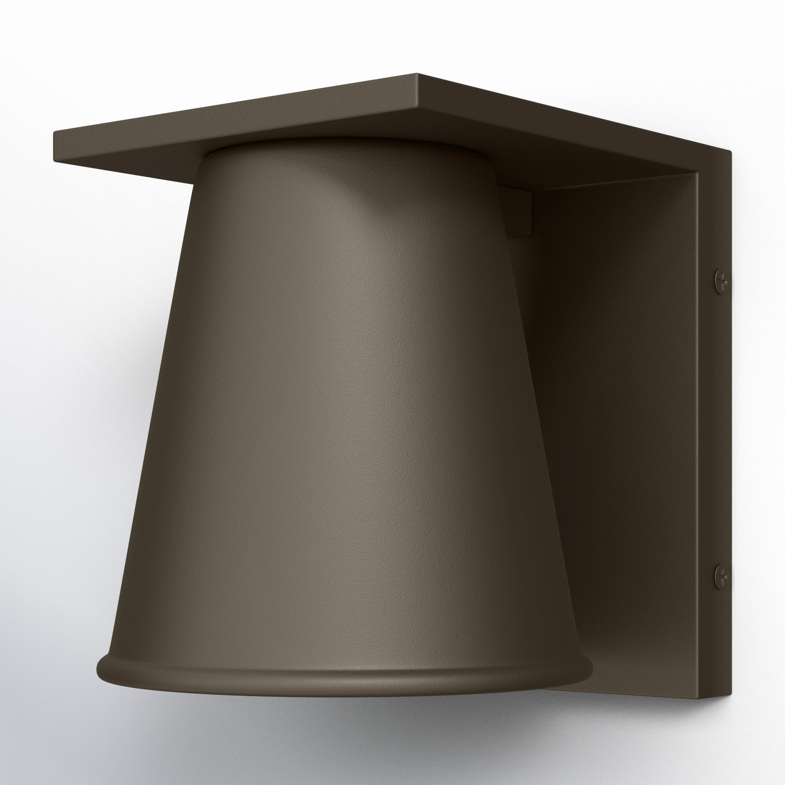 Lynnette Single Light Cone Outdoor Wall Light, Architectural Bronze
