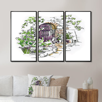 3 pièces, cadre flottant, impression sur toile