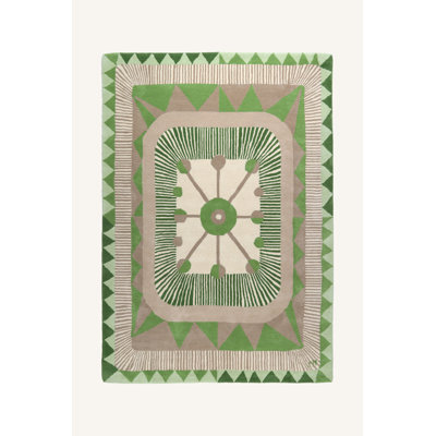 Ressington Oriental Wool Hand Woven Area Rug