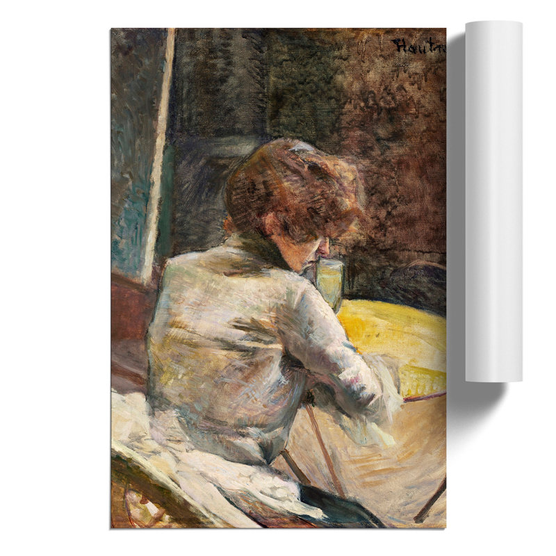 Waiting by Henri de Toulouse Lautrec - Frameless Print, 59cm H x 42cm W x 0.1cm D