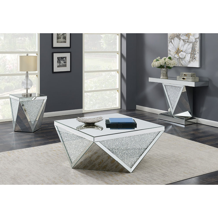 2 - Piece Glass Top Living Room Table Set