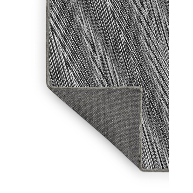 Tapis gris tissé à la machine, Rectangle 2 pi x 3 pi