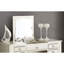 Meuble-lavabo classique argenté avec tabouret, pieds uniques, placage de peuplier sur contreplaqué, dimensions de 43 po x 18 po pour le confort de la chambre à coucher, miroir ouvert moderne rembourré, bois d'hévéa et routine matinale de 39 po de hauteur-250234922