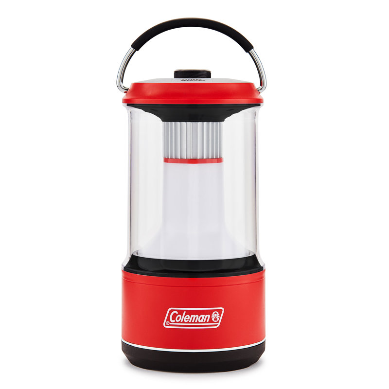 8.8'' Battery Powered Integrated LED Camping Lantern, Red