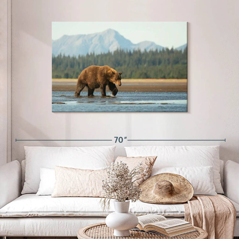 Bear By Tidal Delta, 30" H x 45" W