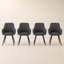  Modern Taylors Dark Grey Faux Leather Dining Chairs Set For Dining Room Furniture-1757801287
