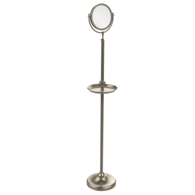 Miroir de plancher, 2X, Étain antique