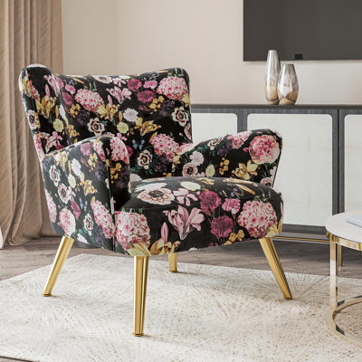 Jubair Velvet Armchair