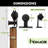 T-Shape Design Top Mount Black Rustic Standard Single Track Two Door Barn Door Hardware Kit (Door Not Included)-2044176650