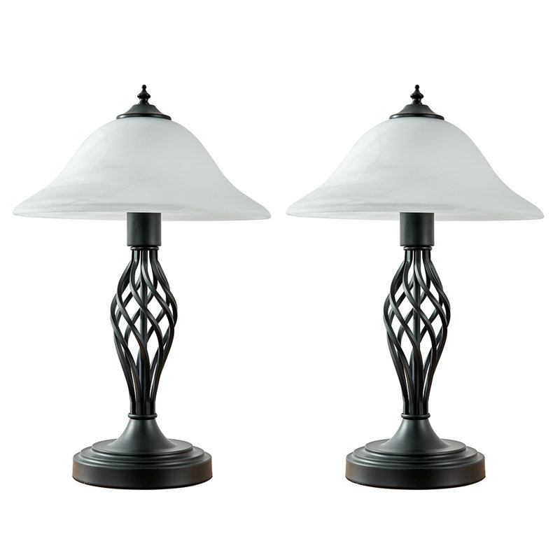 Mancia Metal Table Lamp, Chrome, Yes