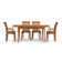 Sarah 4 - Person Solid Wood Top Four Leg Dining Set