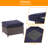 5 - Person Wicker Swivel Rocker Chair Outdoor Seating Group with Cushions-168258766-168258768