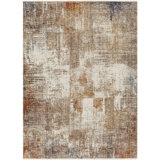 Michalski Abstract Rust Area Rug