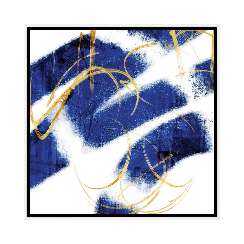 Indio Mustard Prophecy II by Marcus Prime - Painting on Canvas, 66.04 cm H x 66.04 cm W, White Framed