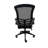Flip Mesh Back Office Task Chair with Flip Up Arms, Black Fabric Seat
