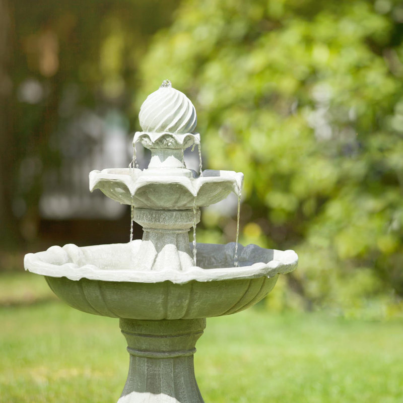 Outdoor Acrylic Weather Resistant Birdbath Fountain