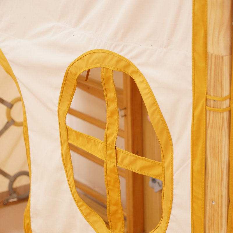 Tente de jeu modulaire en noyer de 79 po - Fort pour enfants d'intérieur pour le noyer modulaire