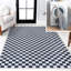 Tapis bleu foncé / blanc Mariquilla-1650639177