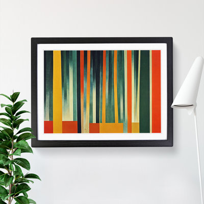 Enlightening Abstract Bamboo Forest - Single Picture Frame Print