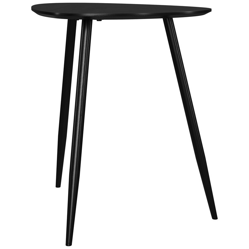 Triangular Solid Wood End Table