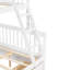 Lit superposé blanc avec et - Améliore le style de rangement en fonction de vos besoins en espace-752423077