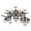 SQ Professional Lustro Touch 12 - Piece Stainless Steel (18/8) Cookware Set-70118680