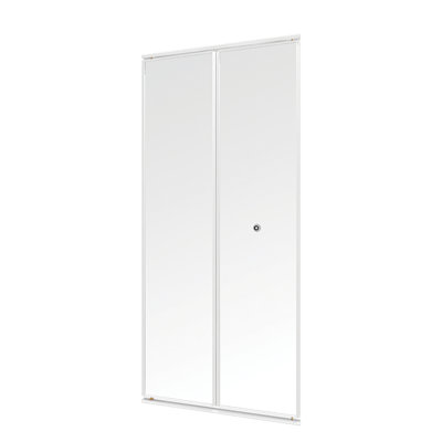 Porte pliante en miroir avec trousse de quincaillerie d'installation