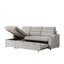 Lit moderne avec dispositif escamotable et coussins confortables avec compartiment de rangement inclinable convertible