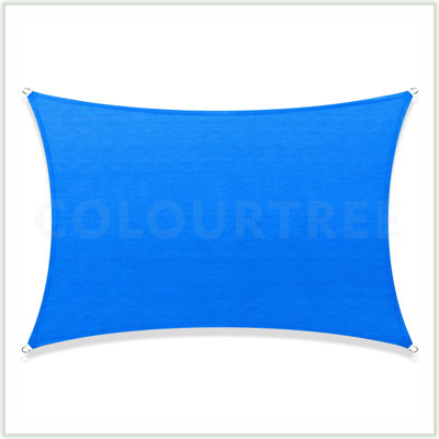 Toile d'ombrage rectangulaire en toile Colourtree, imperméable et anti-UV UPF50