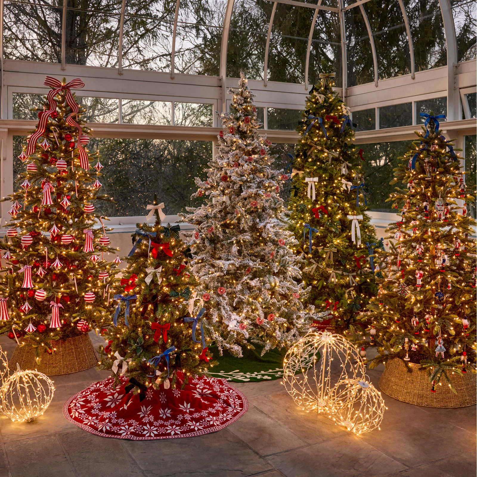 Frosted 12' Pre-Lit Fir Christmas Tree, 7.5'